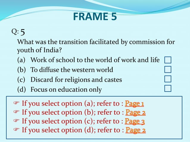 Branching programming(Frames) | PPTX