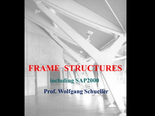 FRAME STRUCTURES
including SAP2000
Prof. Wolfgang Schueller
 
