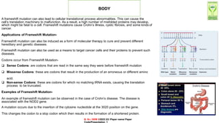 frame shift mutation ppt.pdf