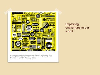 Thought makes the worldAssumptions, beliefs, habits, practicesWhat are they about thinking?ParticipationHow do we continuously recreate our thinking patterns?Letting goLetting go of our thinking patterns, habitsLetting comeNew vision of thinking practicePut in practiceTrying out new modes of thinking