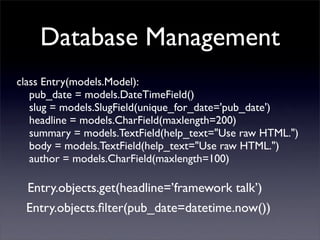 Framework Presentation