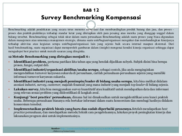 Bab 12 Survey Benchmarking Kompensasi