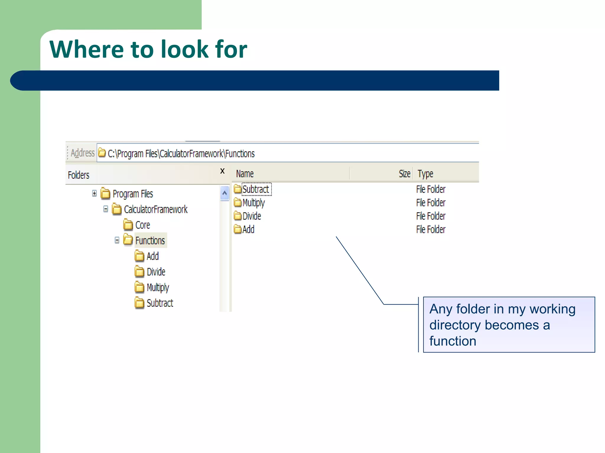 Where to look for Any folder in my working directory becomes a function 