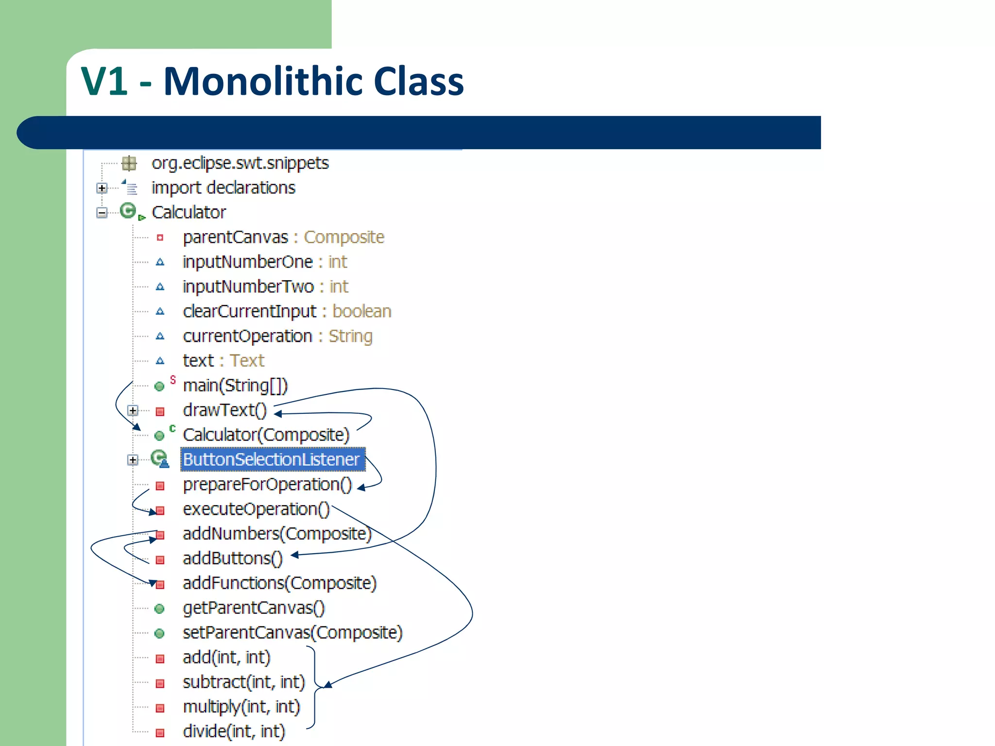 V1 -  Monolithic Class 