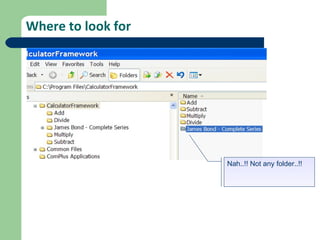Where to look for Nah..!! Not any folder..!!  