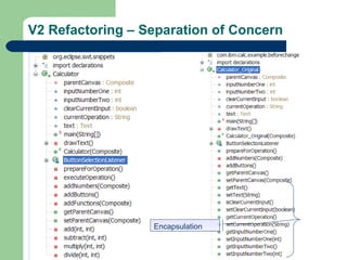 V2 Refactoring – Separation of Concern Encapsulation 