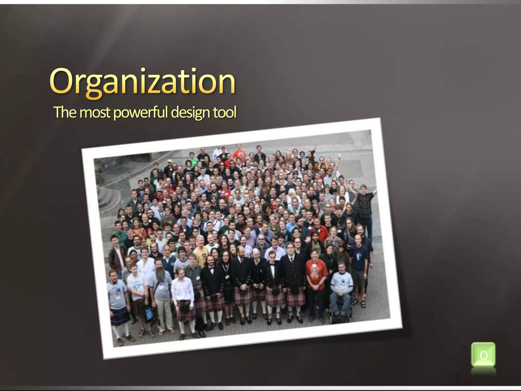 OrganizationThe most powerful design toolO