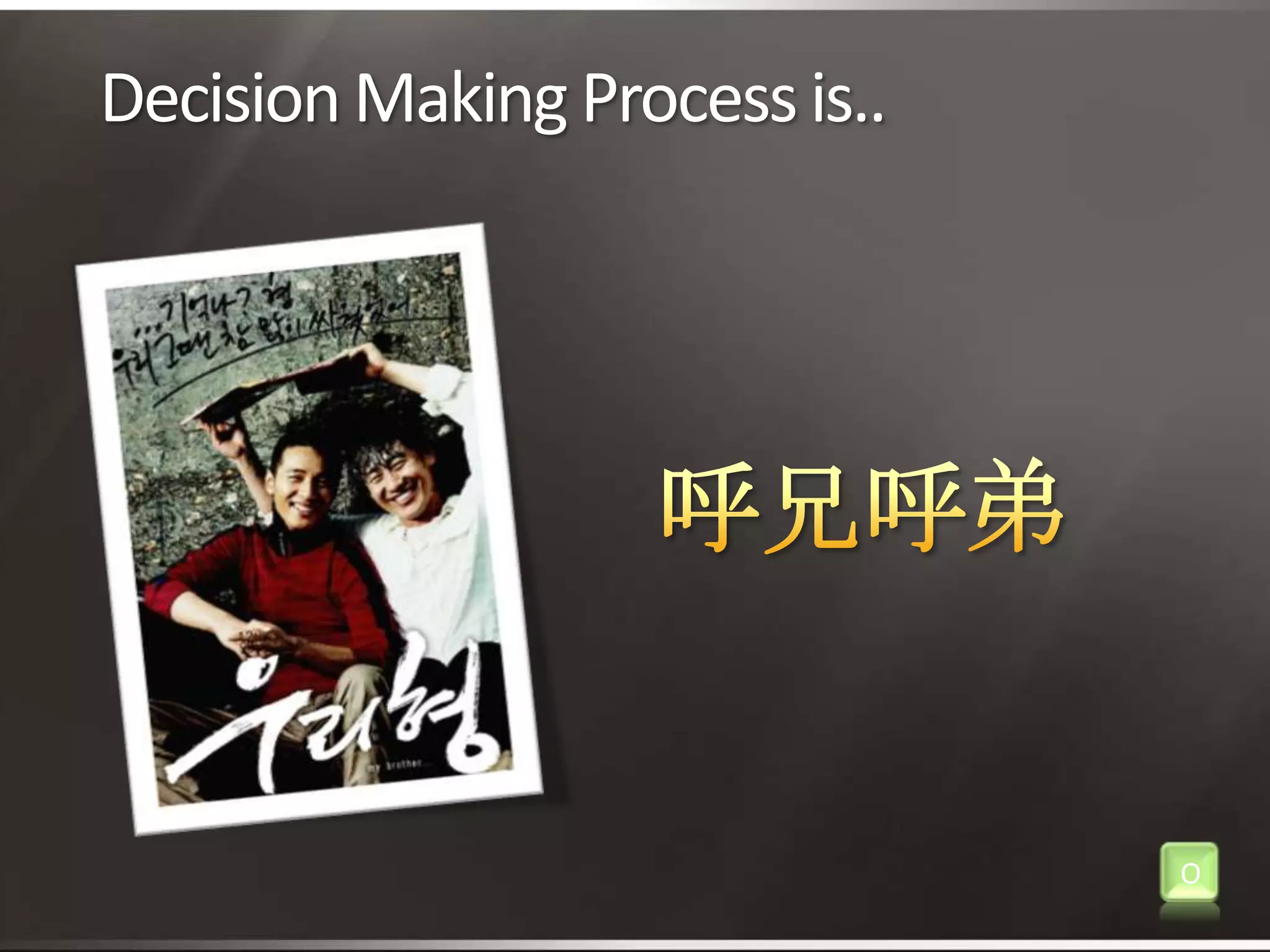 Decision Making Process is..呼兄呼弟O