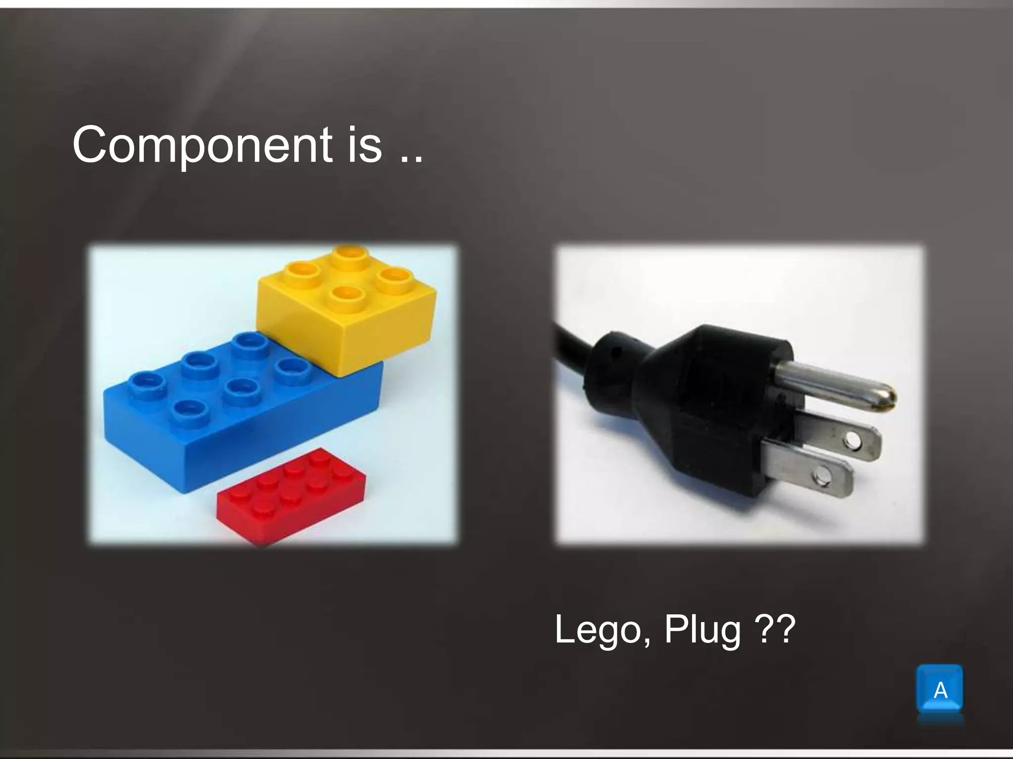 Component is ..Lego, Plug ??A