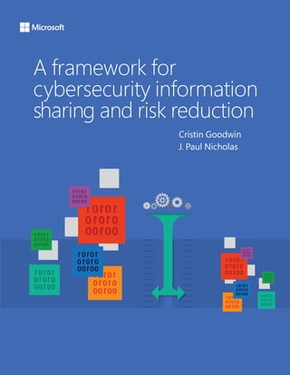 A framework for
cybersecurity information
sharing and risk reduction
Cristin Goodwin
J. Paul Nicholas
 