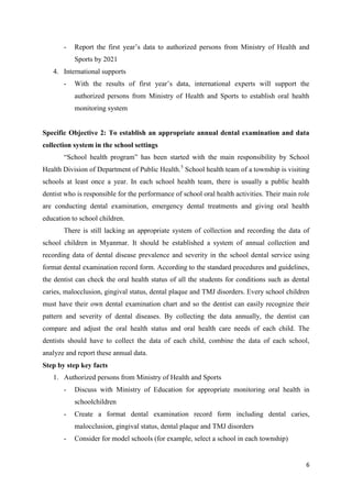 Framework for development of Oral Health Policy and Strategies in ...