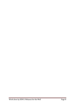 Work done by IEM O. Mekaoui for the MoE Page 8
 