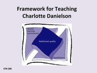 Framework for Teaching Charlotte Danielson CFN 206 