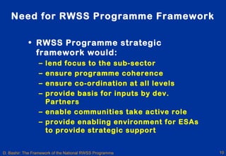 Rmwb Rwss Program Framework for the rural water supply and sanitation program in nigeria ...