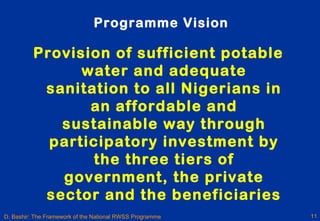 Rmwb Rwss Program Framework for the rural water supply and sanitation program in nigeria ...