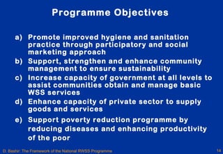 Rmwb Rwss Program Framework for the rural water supply and sanitation program in nigeria ...
