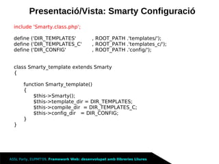 Framework Llibreries Lliures