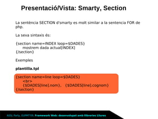 Framework Llibreries Lliures