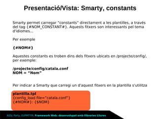 Framework Llibreries Lliures