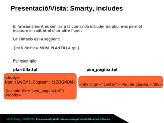 Framework Llibreries Lliures