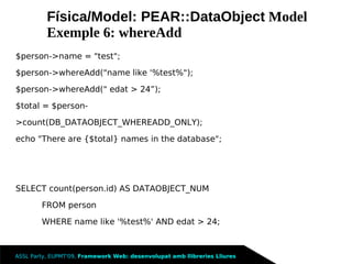 Framework Llibreries Lliures