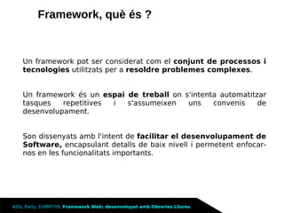 Framework Llibreries Lliures