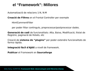 Framework Llibreries Lliures