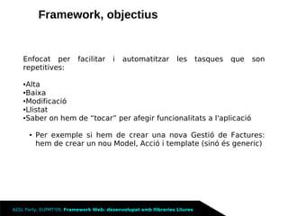 Framework Llibreries Lliures