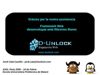 Framework Llibreries Lliures