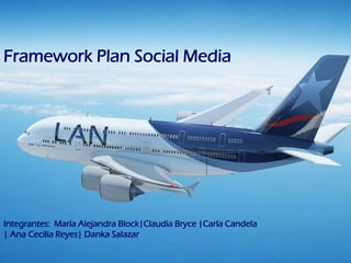 Framework Plan Social Media




Integrantes: María Alejandra Block|Claudia Bryce |Carla Candela
| Ana Cecilia Reyes| Danka Salazar
 