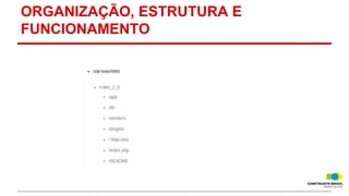 ORGANIZAÇÃO, ESTRUTURA E
FUNCIONAMENTO

 