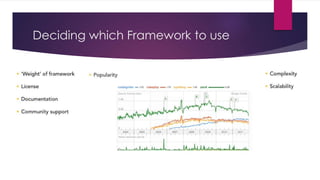 Deciding which Framework to use
 