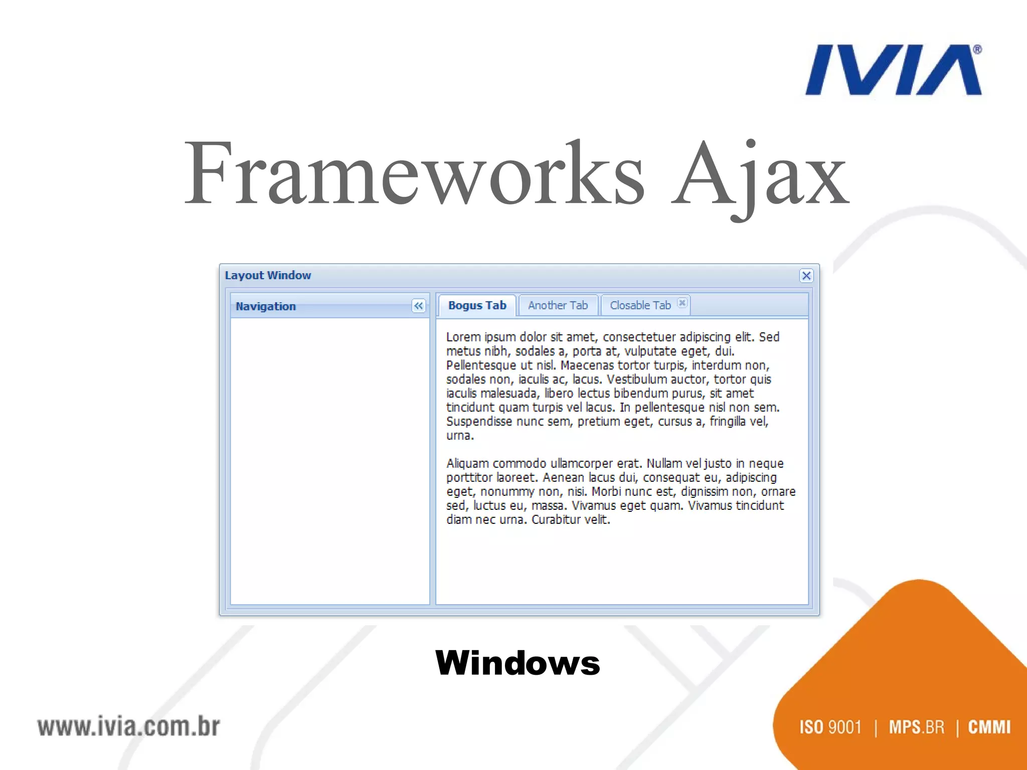 Frameworks Ajax Windows 