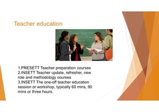 Frameworks for teacher training sessions and workshops pdf | PDF