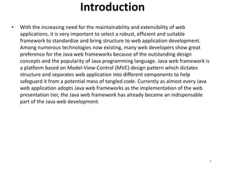 Frameworks in java | PPTX