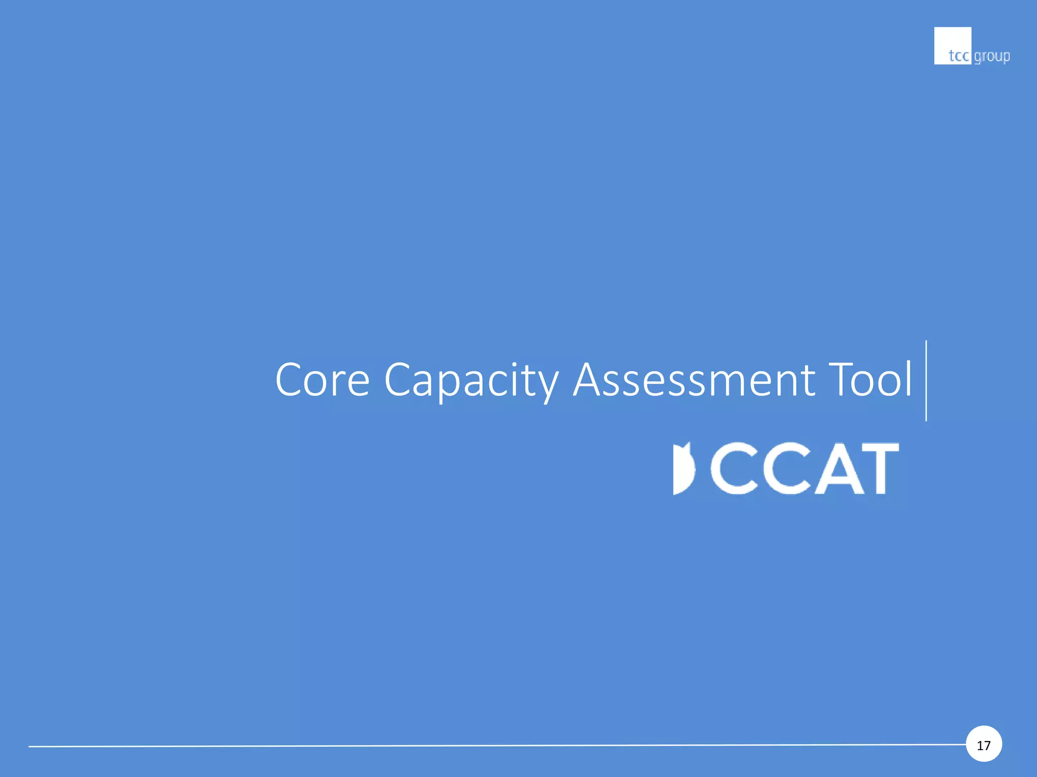 1717
Core Capacity Assessment Tool
 