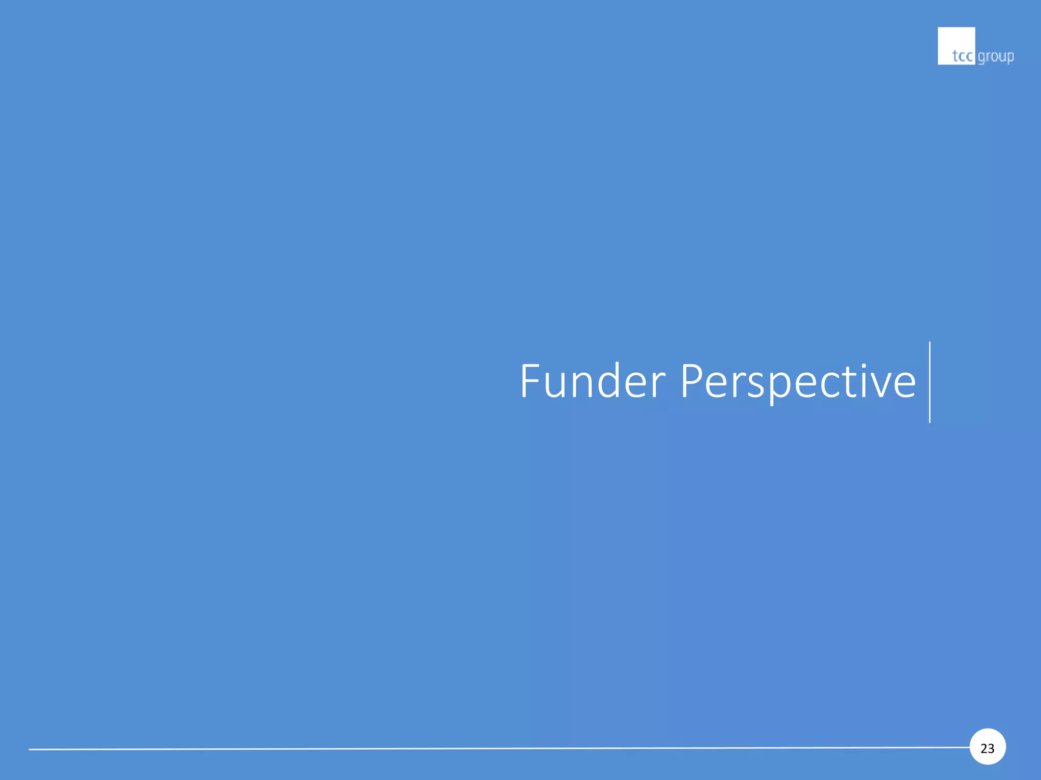 2323
Funder Perspective
 