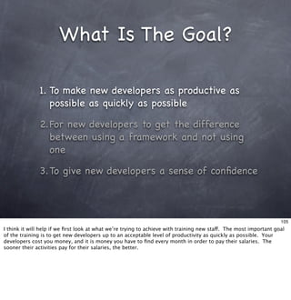 Living With Frameworks