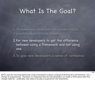 Living With Frameworks