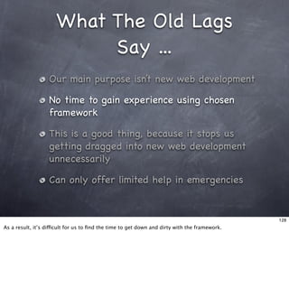 Living With Frameworks