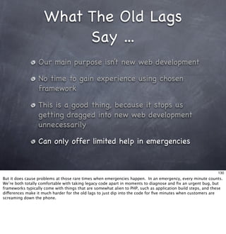 Living With Frameworks