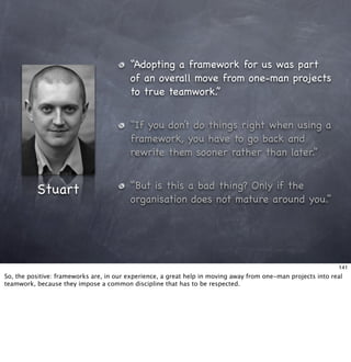 Living With Frameworks