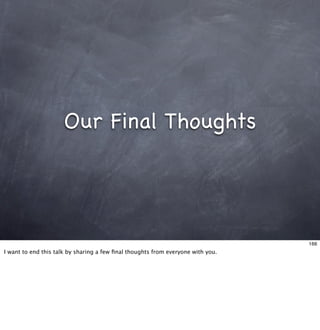 Living With Frameworks