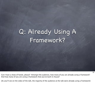 Living With Frameworks