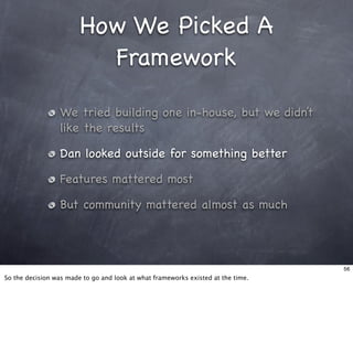 Living With Frameworks