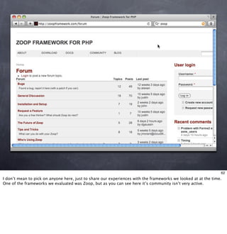Living With Frameworks