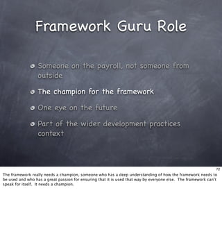 Living With Frameworks