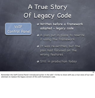 Living With Frameworks