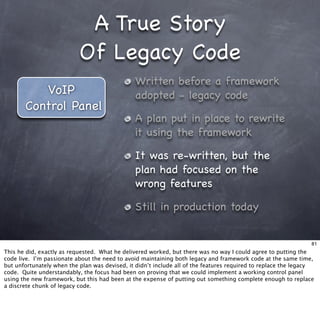 Living With Frameworks