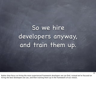 Living With Frameworks